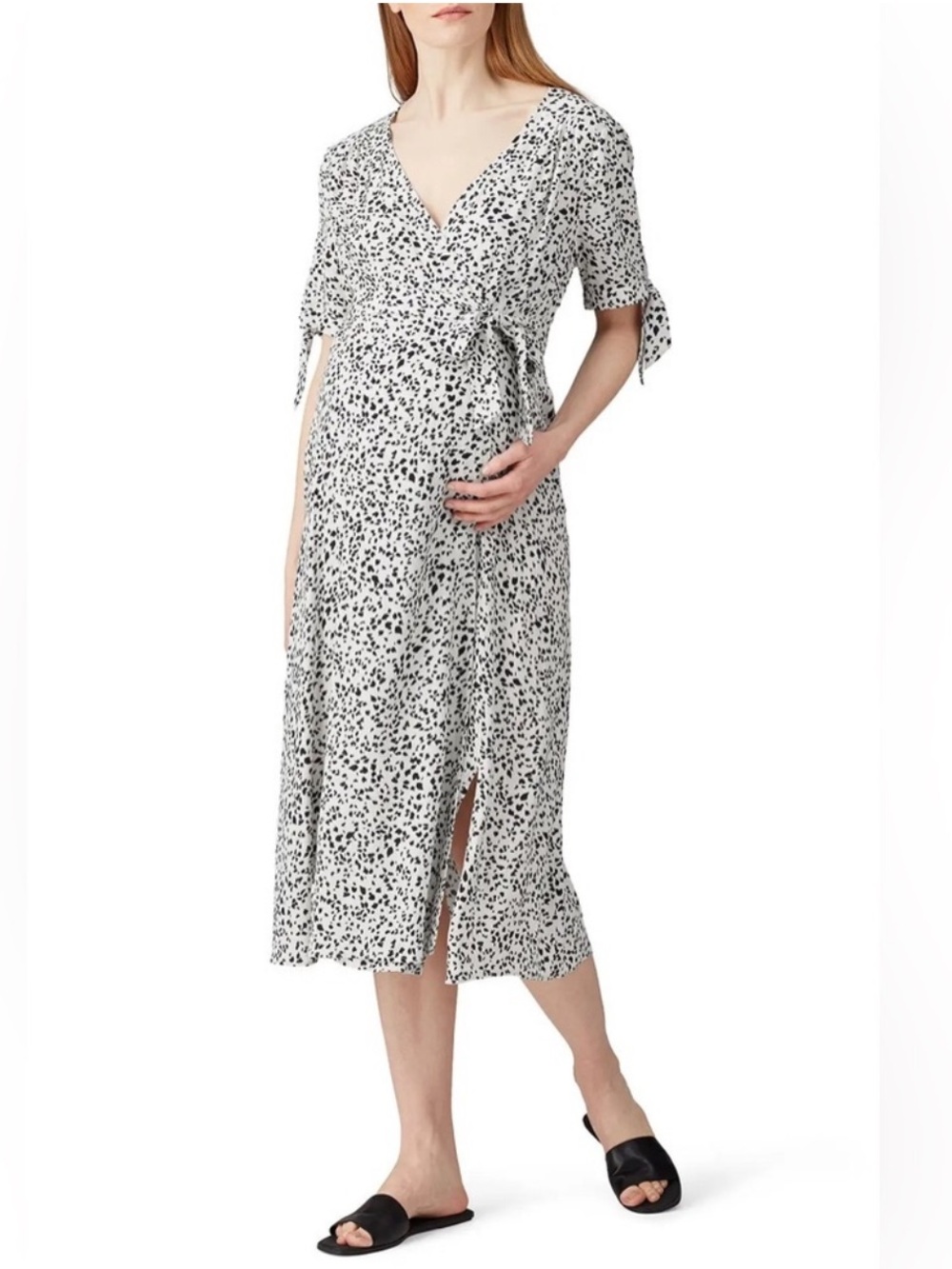 Seraphine Ava Wrap Maternity Dress - Picture 3 of 16